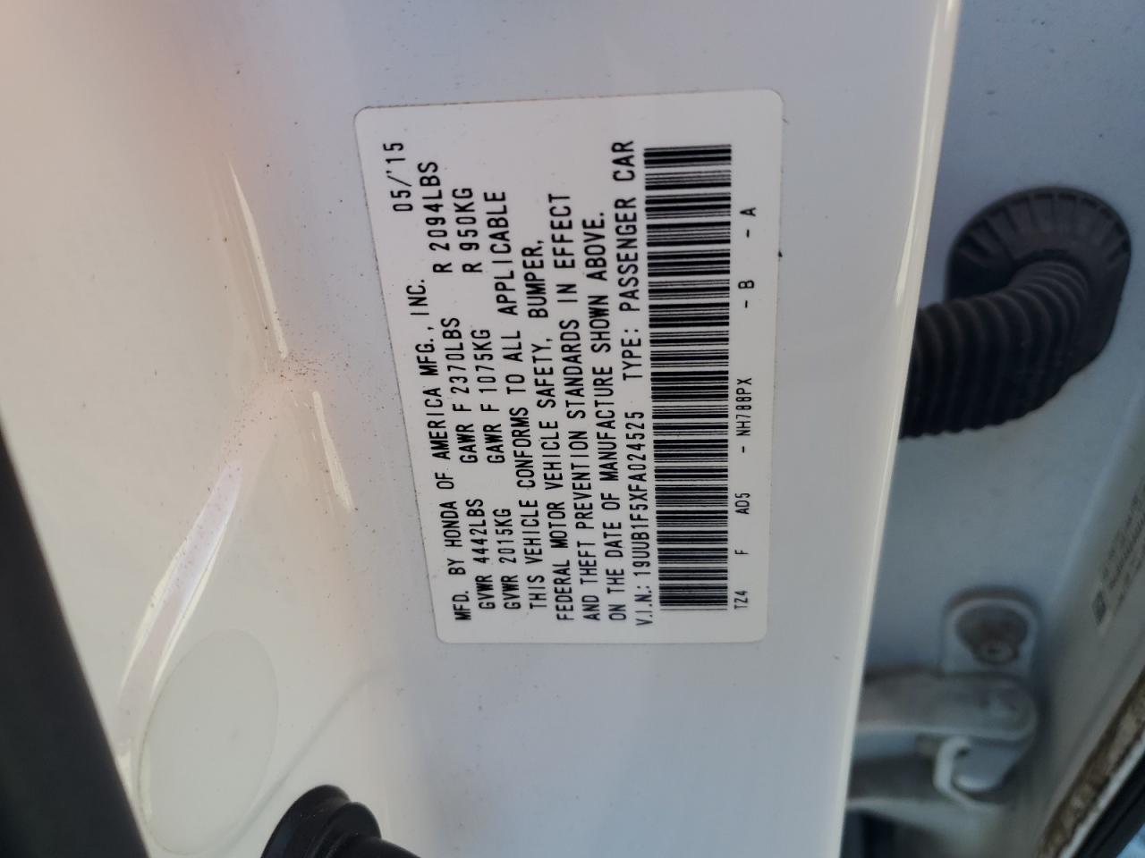 2015 Acura Tlx Tech VIN: 19UUB1F5XFA024525 Lot: 91498405