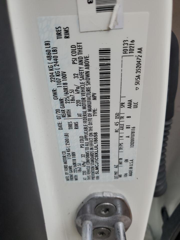 2020 Lincoln Corsair VIN: 5LMCJ1C9XLUL18658 Lot: 93263875