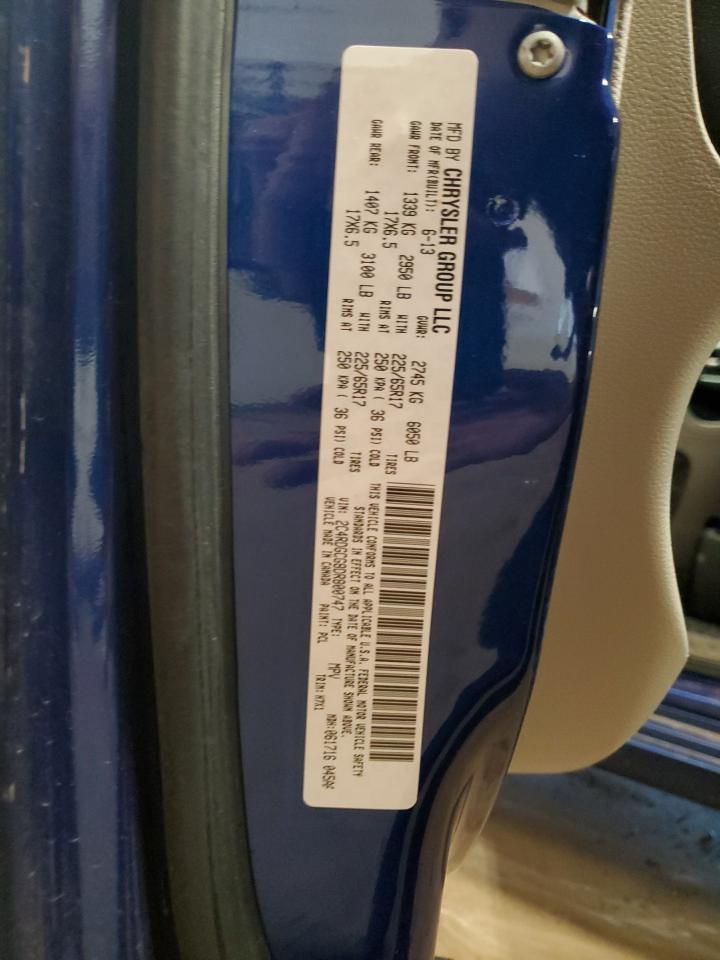 2013 Dodge Grand Caravan Sxt VIN: 2C4RDGCG8DR800747 Lot: 91219385