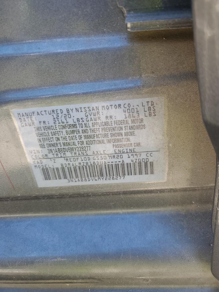 2021 Nissan Sentra Sr VIN: 3N1AB8DV6MY228277 Lot: 90801825