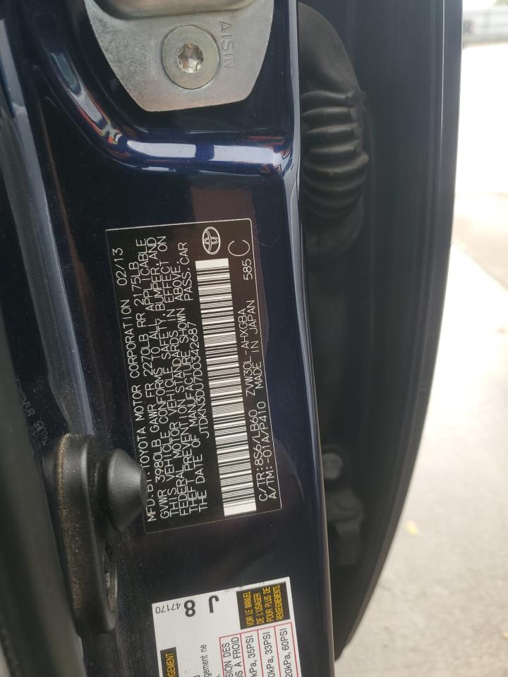 2013 Toyota Prius VIN: JTDKN3DU7D0342687 Lot: 91444895
