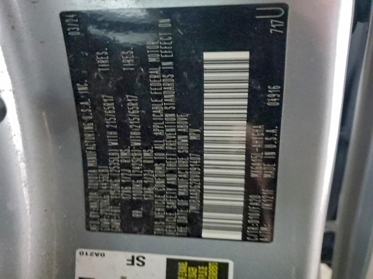 2024 Toyota Corolla Cross Le VIN: 7MUBAABG2RV091407 Lot: 94080305