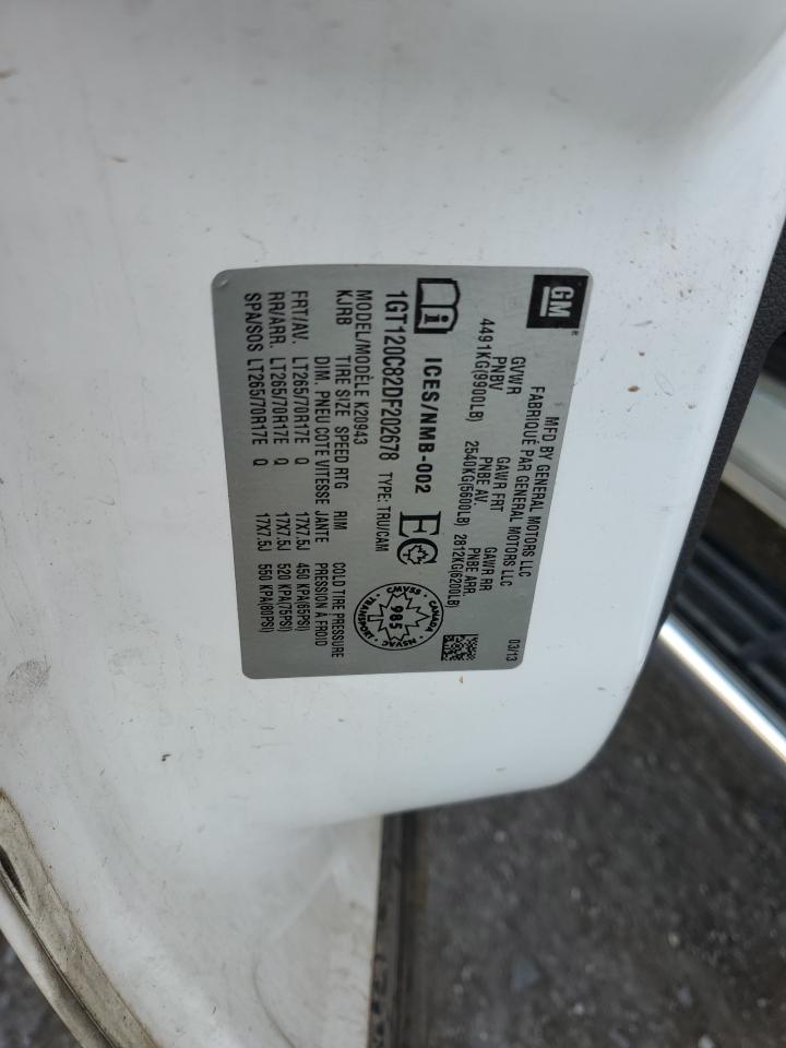 2013 GMC Sierra K2500 Sle VIN: 1GT120C82DF202678 Lot: 92993555