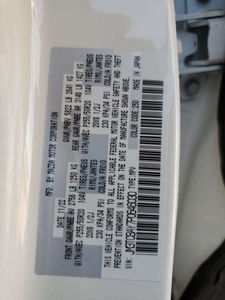 2023 Mazda Cx-9 Touring Plus VIN: JM3TCBAY7P0646030 Lot: 90997245