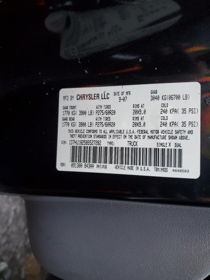 2008 Dodge Ram 1500 St VIN: 1D7HU18258S527282 Lot: 93395125