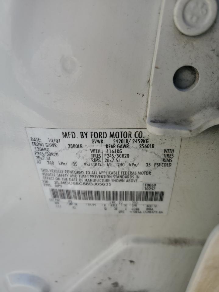 2008 Lincoln Mkx VIN: 2LMDU68C58BJ05635 Lot: 91380525