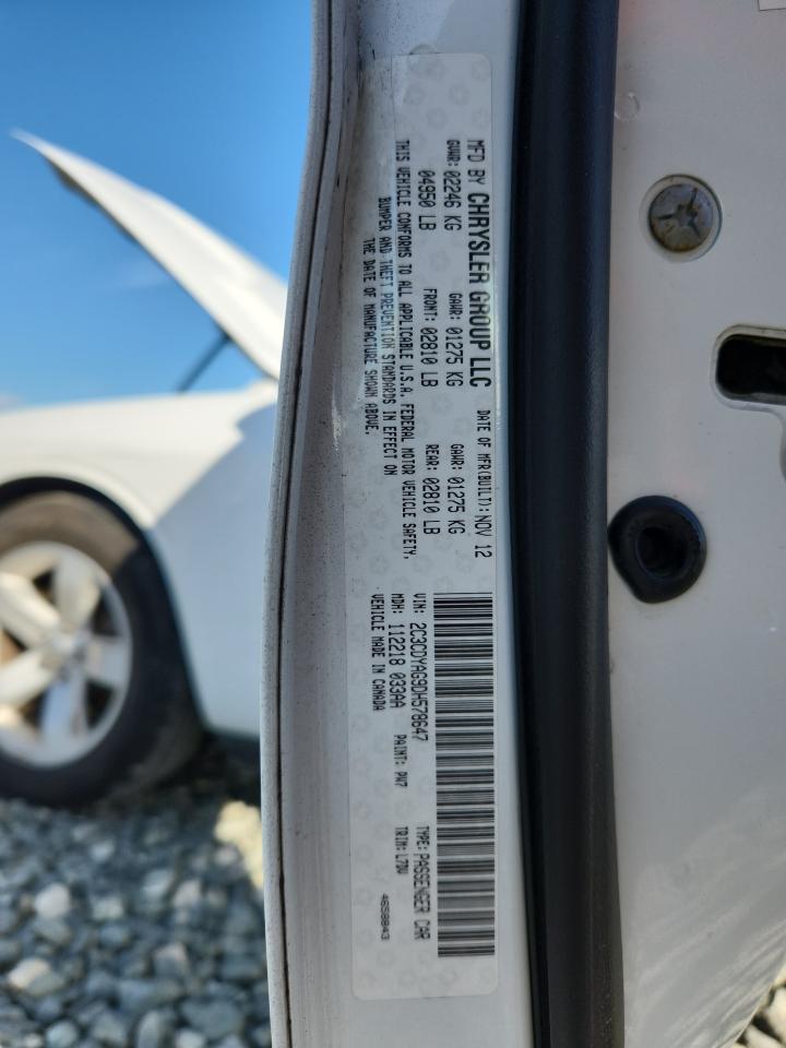 2013 Dodge Challenger Sxt VIN: 2C3CDYAG9DH578647 Lot: 91849455