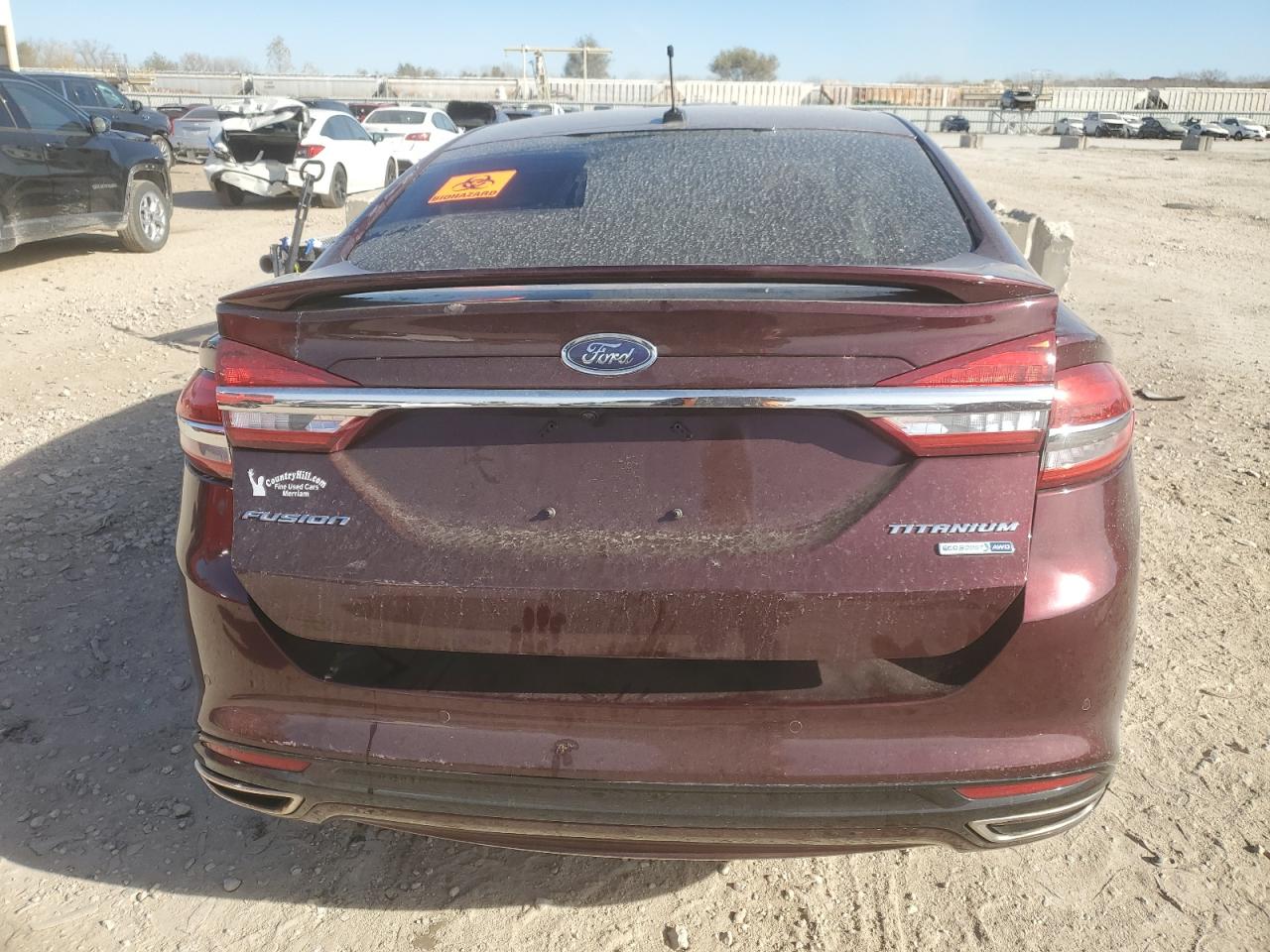 2017 Ford Fusion Titanium VIN: 3FA6P0D96HR136780 Lot: 92297005