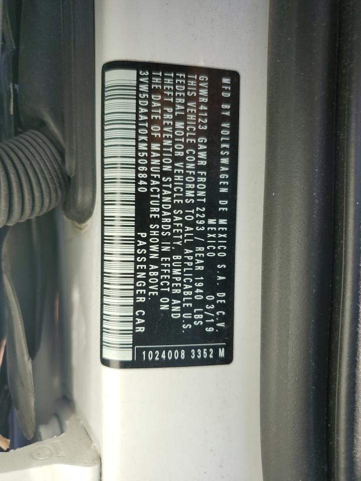 2019 Volkswagen Beetle S VIN: 3VW5DAAT0KM506840 Lot: 92410985