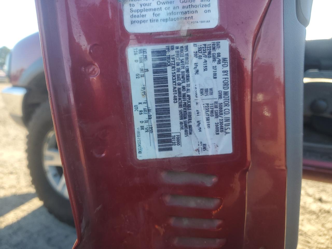 1999 Ford Ranger Super Cab VIN: 1FTZR15X3XTA01483 Lot: 91447075