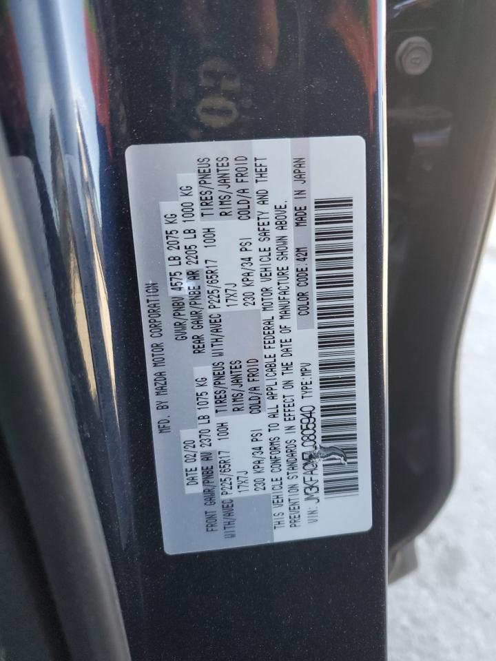 2020 Mazda Cx-5 Touring VIN: JM3KFACM7L0805940 Lot: 93105185