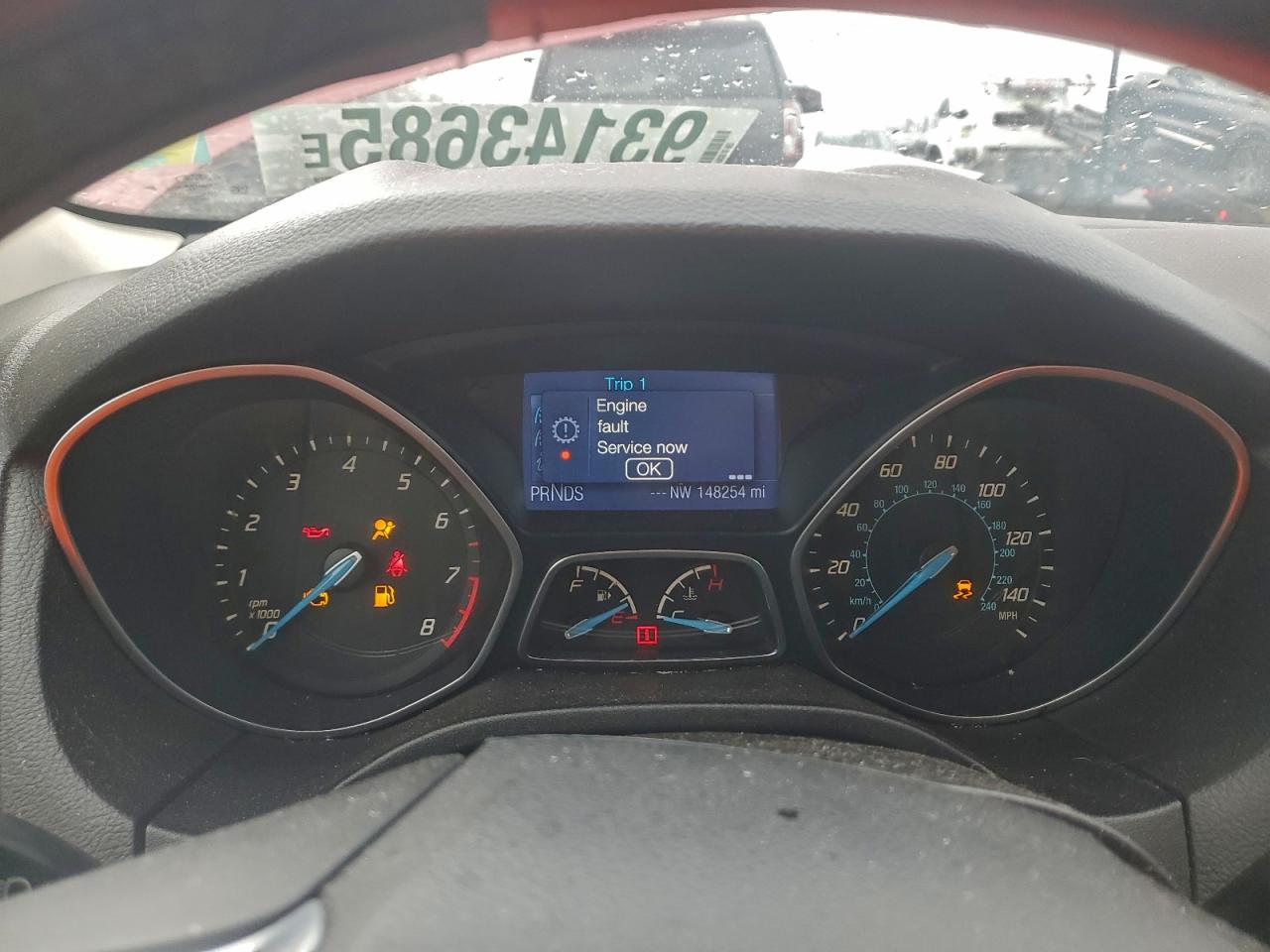 2014 Ford Focus Se VIN: 1FADP3K28EL107712 Lot: 93143685