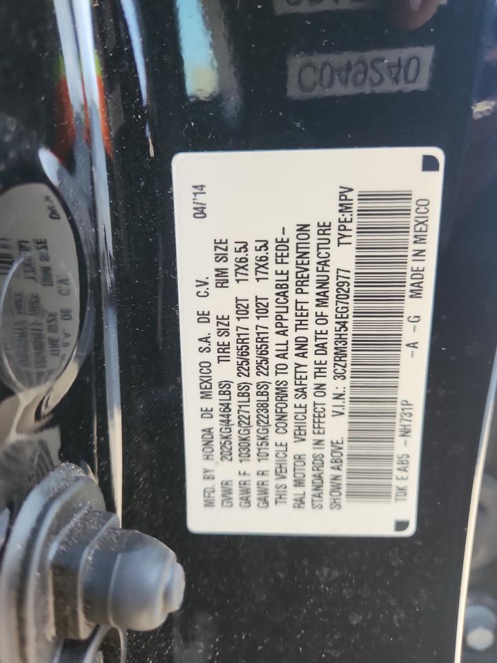 2014 Honda Cr-V Ex VIN: 3CZRM3H54EG702977 Lot: 93451755