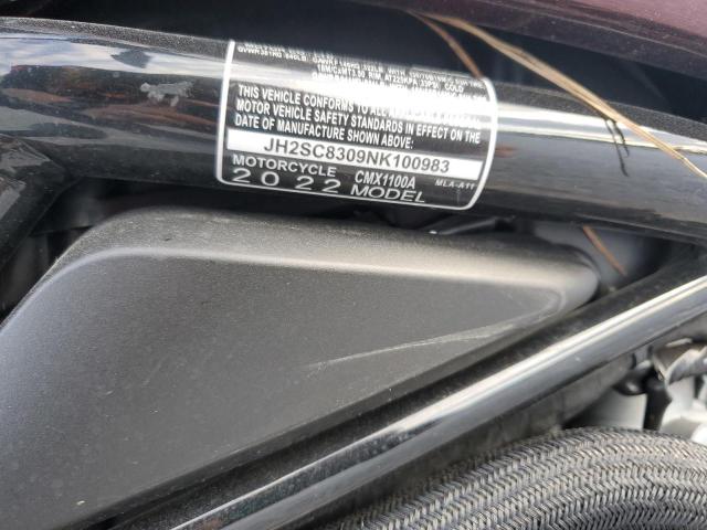 2022 HONDA CMX1100 A  