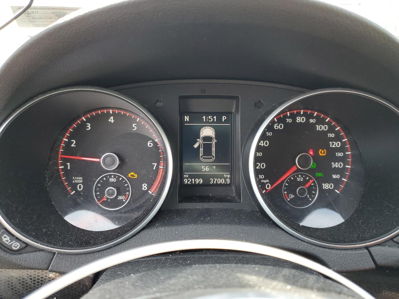 2013 Volkswagen Gti VIN: WVWHD7AJXDW136873 Lot: 93094025