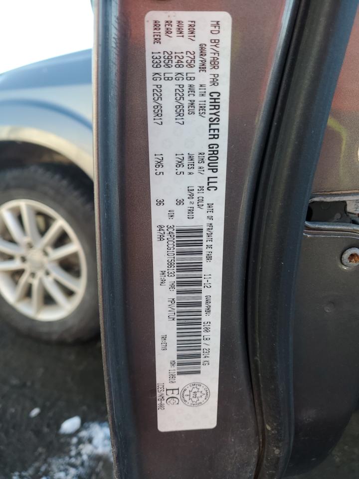 2013 Dodge Journey Sxt VIN: 3C4PDCCG1DT586133 Lot: 93018575