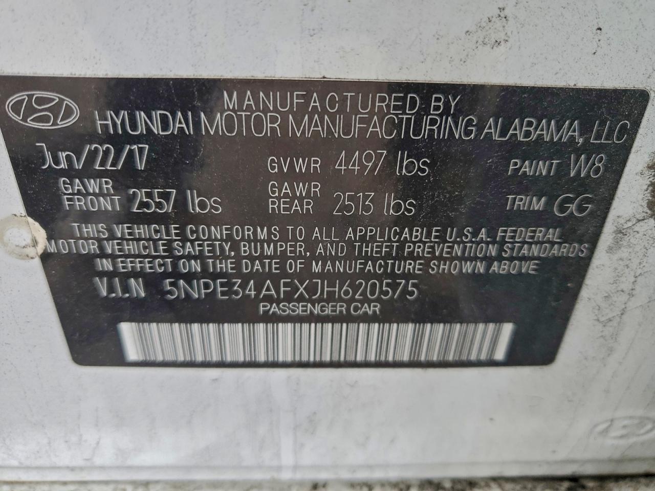 2018 Hyundai Sonata Sport VIN: 5NPE34AFXJH620575 Lot: 94726835