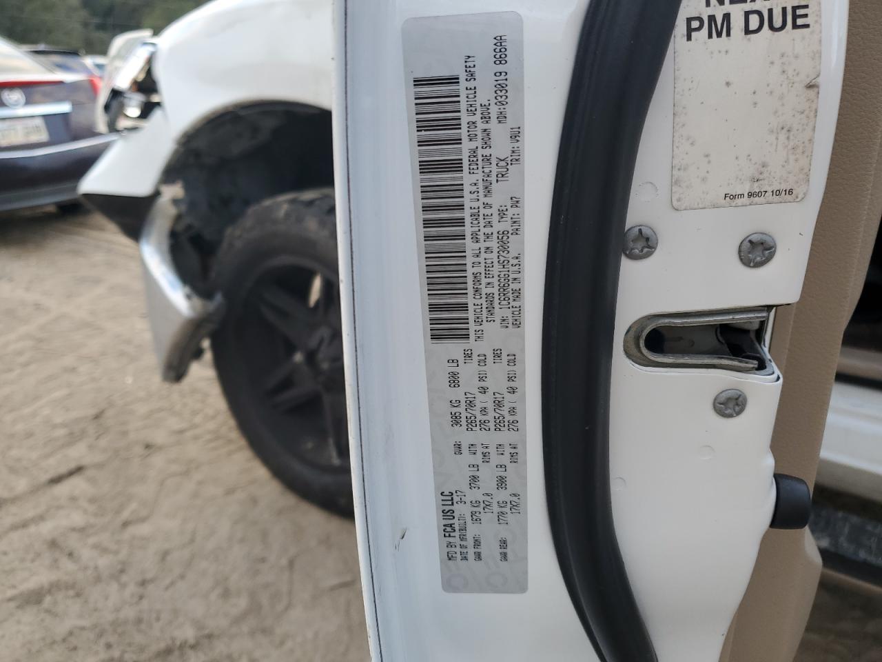 2017 Ram 1500 Slt VIN: 1C6RR6GG1HS730056 Lot: 90762015