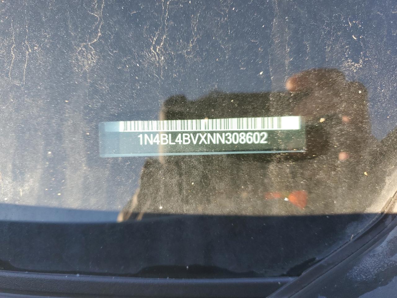 2022 Nissan Altima S VIN: 1N4BL4BVXNN308602 Lot: 90345365