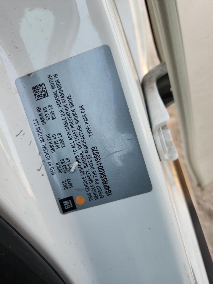 2013 Buick Verano Convenience VIN: 1G4PR5SK0D4138079 Lot: 92801465