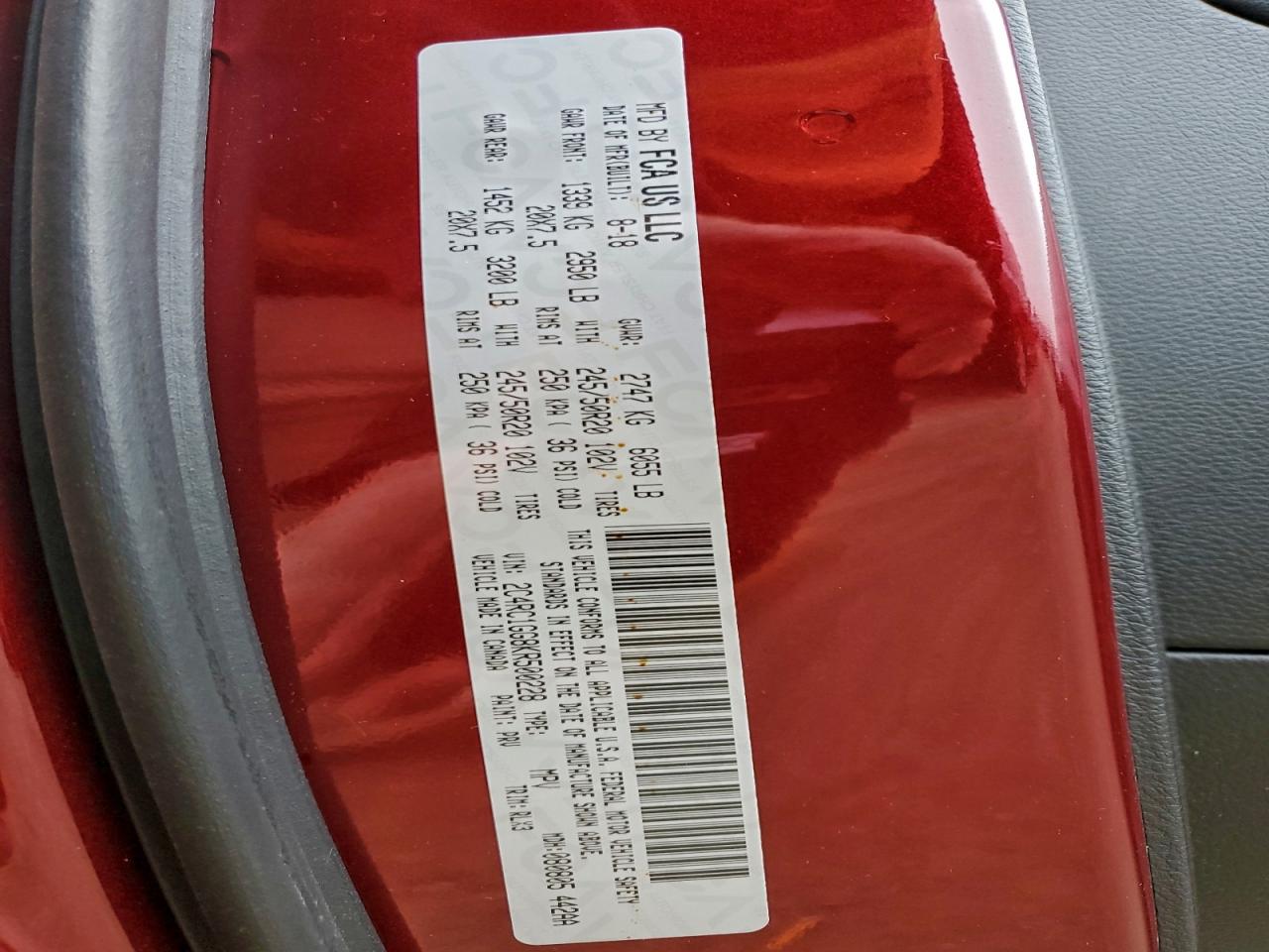 2019 Chrysler Pacifica Limited VIN: 2C4RC1GG8KR500228 Lot: 93481635