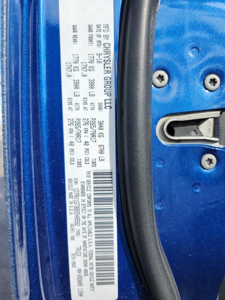 2011 Dodge Ram 1500 VIN: 1D7RV1GT8BS548582 Lot: 92280565