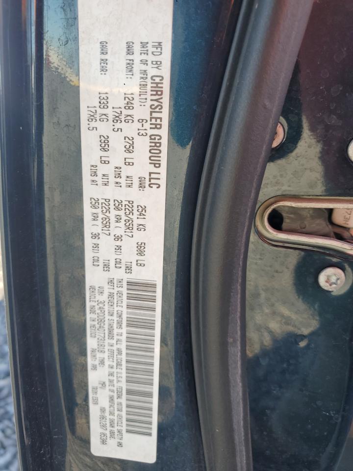 2013 Dodge Journey Sxt VIN: 3C4PDDBG4DT731818 Lot: 92204995