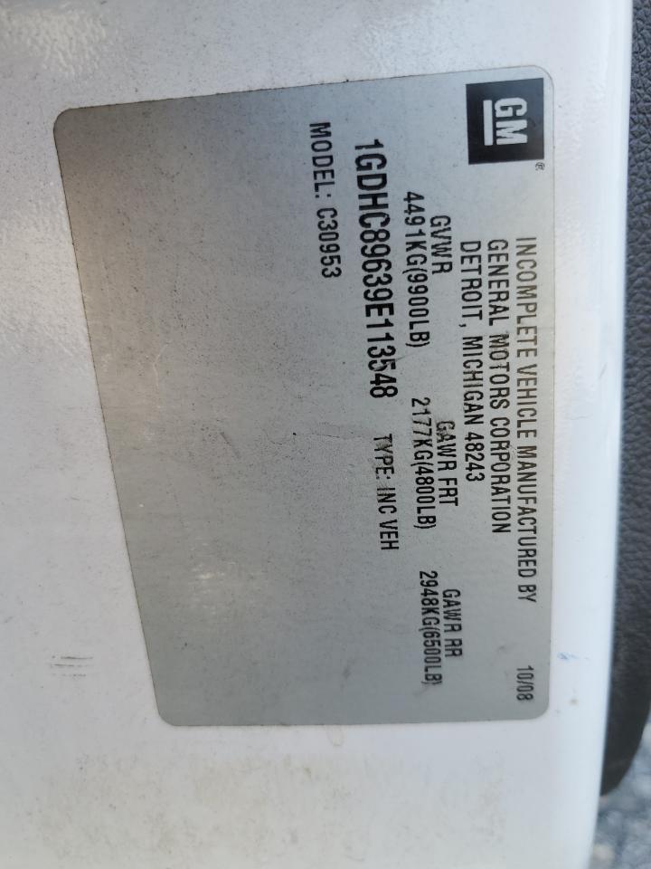 2009 GMC Sierra 3500 Hd Sle E VIN: 1GDHC89639E113548 Lot: 92025695