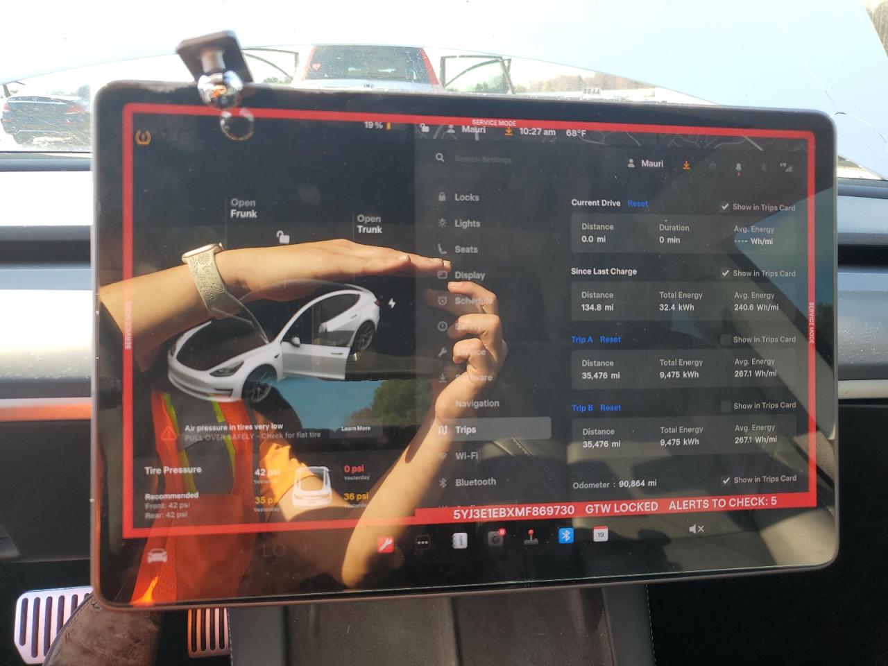 2021 Tesla Model 3 VIN: 5YJ3E1EBXMF869730 Lot: 92855045