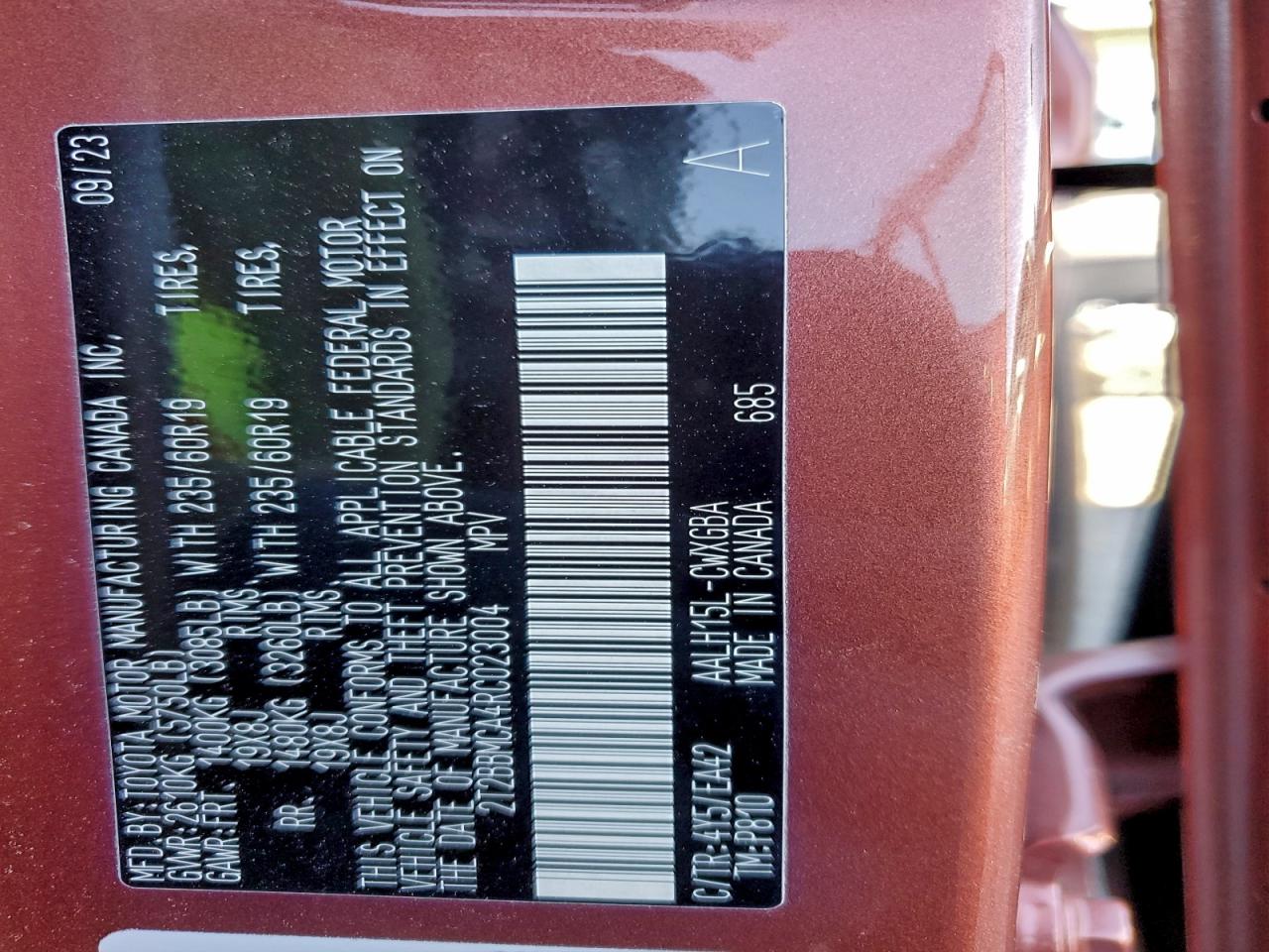 2024 Lexus Rx 350H Base VIN: 2T2BBMCA4RC023004 Lot: 94499435