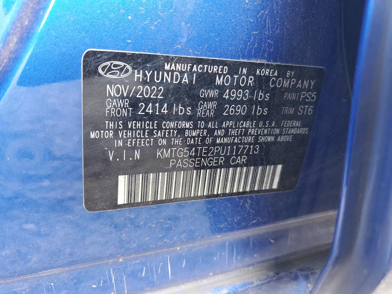 2023 Genesis G70 Base VIN: KMTG54TE2PU117713 Lot: 93246145