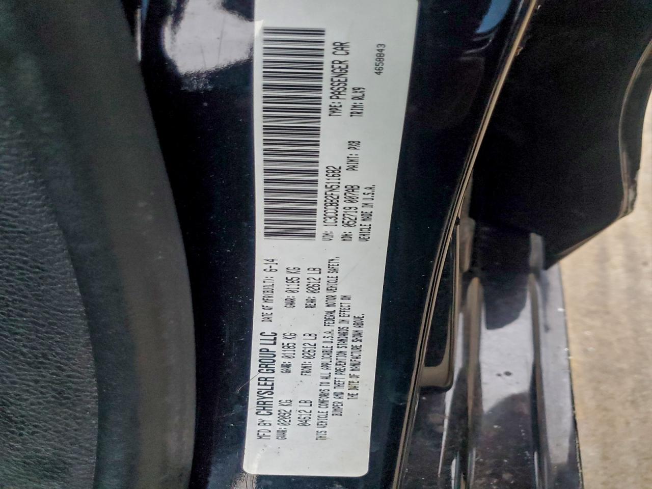 2015 Chrysler 200 S VIN: 1C3CCCBB2FN511682 Lot: 93969215