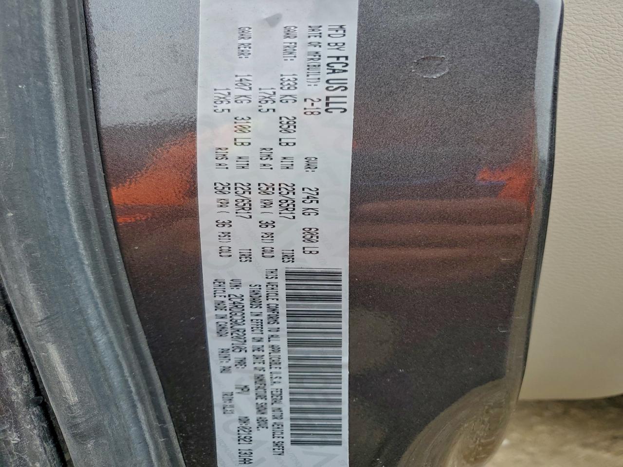 2018 Dodge Grand Caravan Sxt VIN: 2C4RDGCG0JR207105 Lot: 94121605