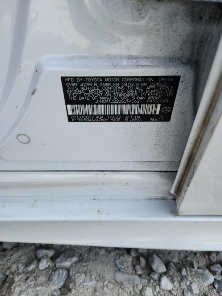 2016 Lexus Is 300 VIN: JTHCM1D22G5014562 Lot: 92069385