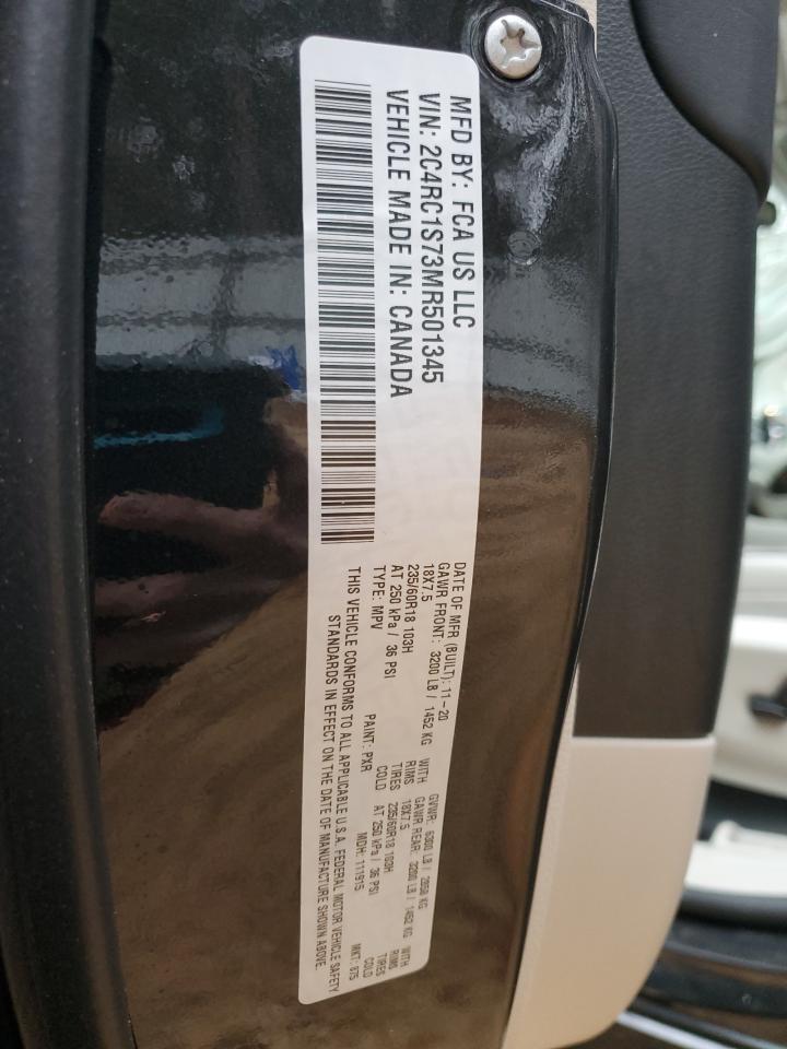 2021 Chrysler Pacifica Hybrid Limited VIN: 2C4RC1S73MR501345 Lot: 93610325