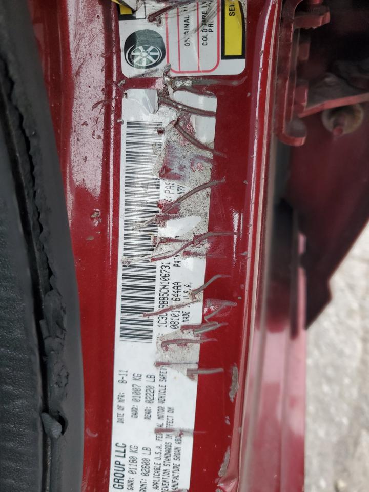 2012 Chrysler 200 Touring VIN: 1C3CCBBB5CN106731 Lot: 92333035