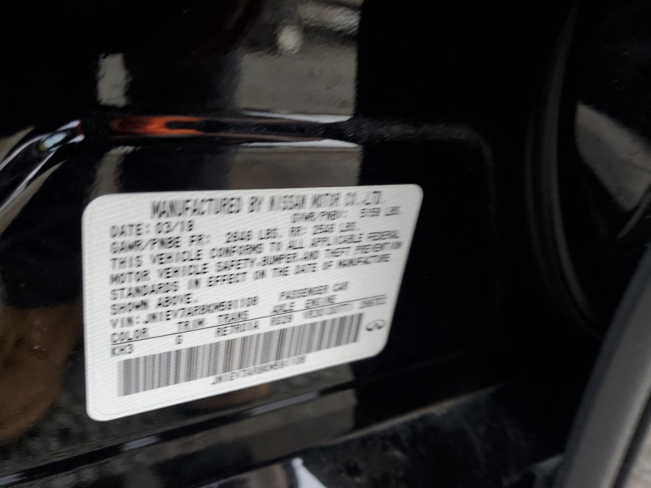 2019 Infiniti Q50 Luxe VIN: JN1EV7AR8KM591108 Lot: 91021475