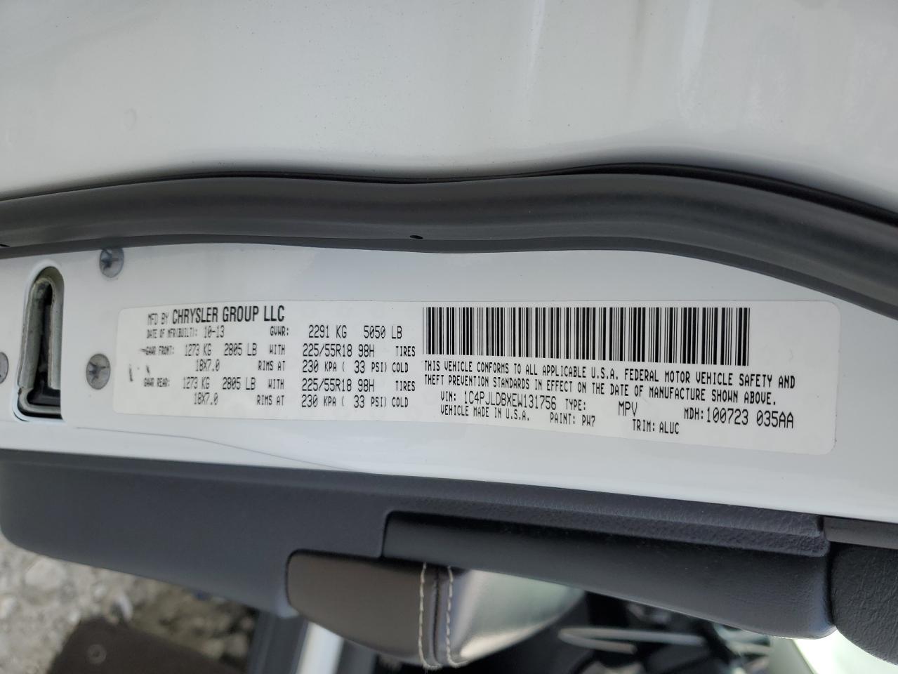 2014 Jeep Cherokee Limited VIN: 1C4PJLDBXEW131756 Lot: 91828595