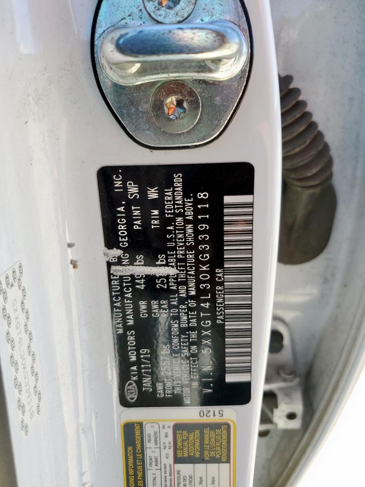 2019 Kia Optima Lx VIN: 5XXGT4L30KG339118 Lot: 91737605