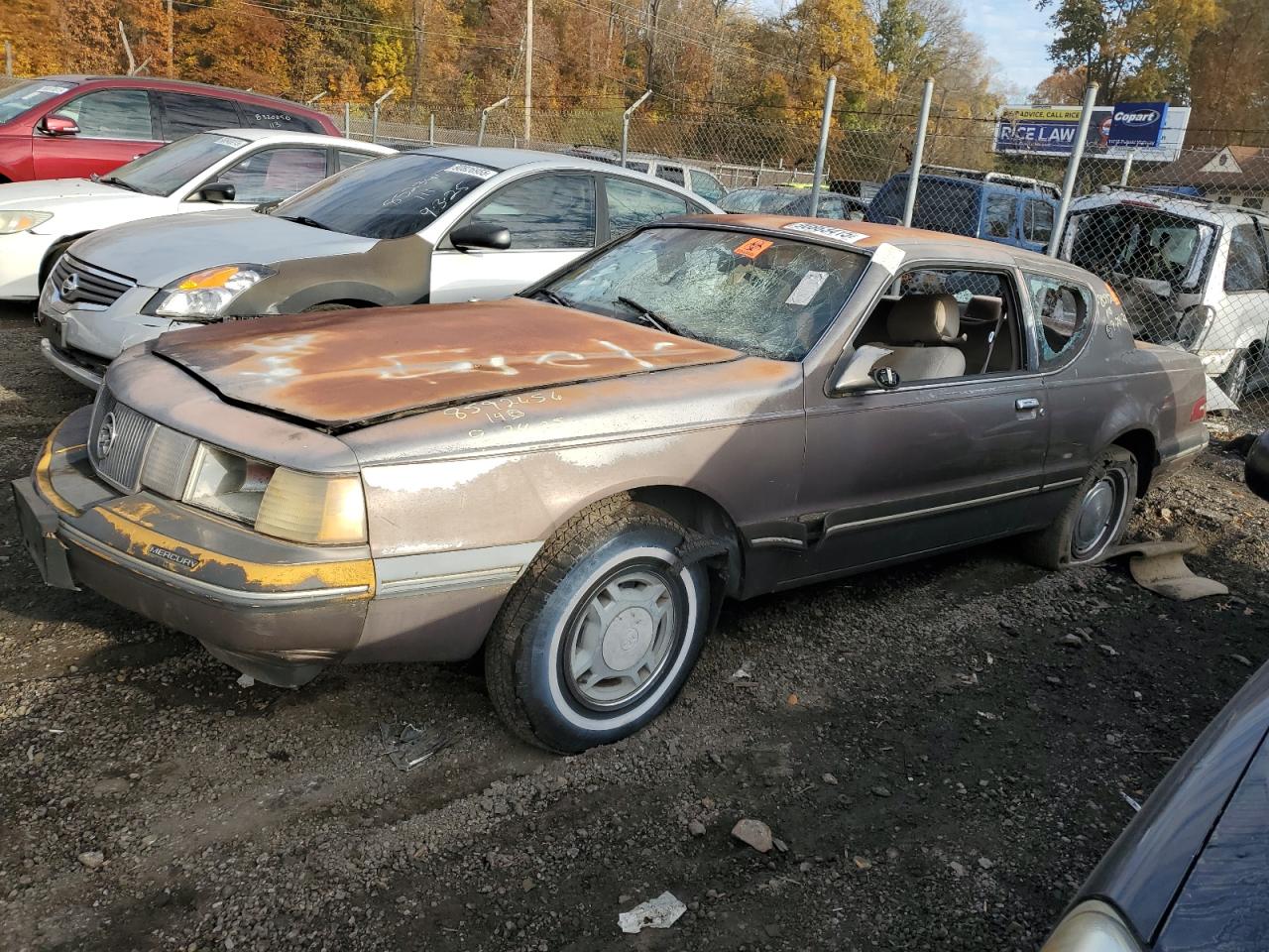MERCURY COUGAR 1987. Lot# 90863415. VIN 1MEBM60F6HH603356. Photo 1