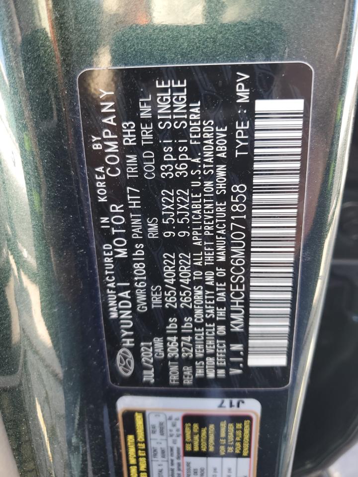 2021 Genesis Gv80 Base VIN: KMUHCESC6MU071858 Lot: 87057425