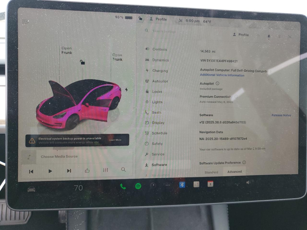 2023 Tesla Model 3 VIN: 5YJ3E1EA4PF499421 Lot: 91024255