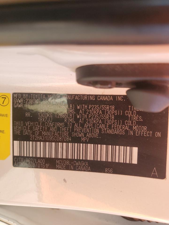 2005 Lexus Rx 330 VIN: 2T2HA31U95C087084 Lot: 92285565