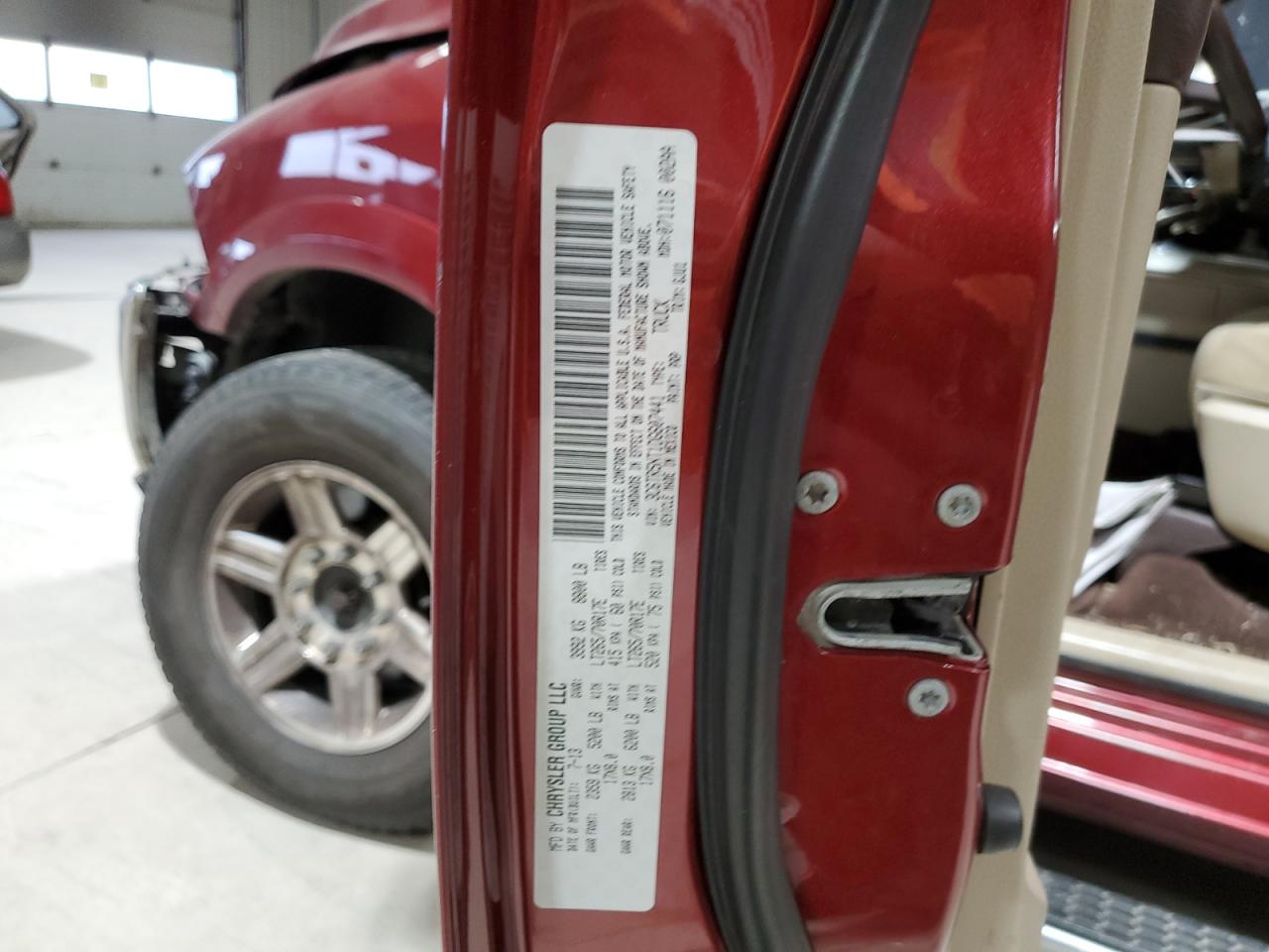 2013 Ram 2500 Laramie VIN: 3C6TR5NT1DG607441 Lot: 91955145