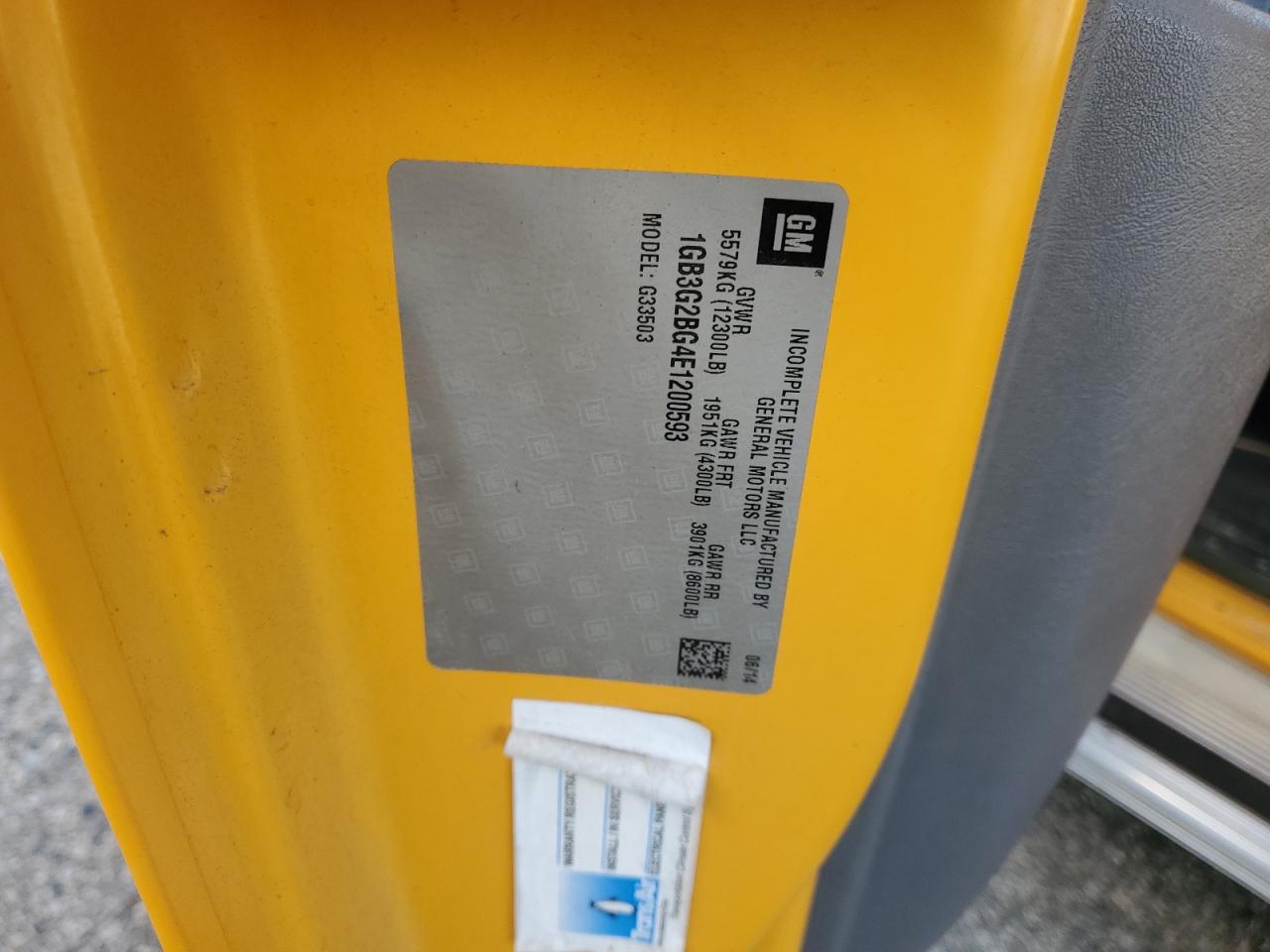 2014 Starcraft Prodigy G3500 - School Bus VIN: 1GB3G2BG4E1200593 Lot: 92332315