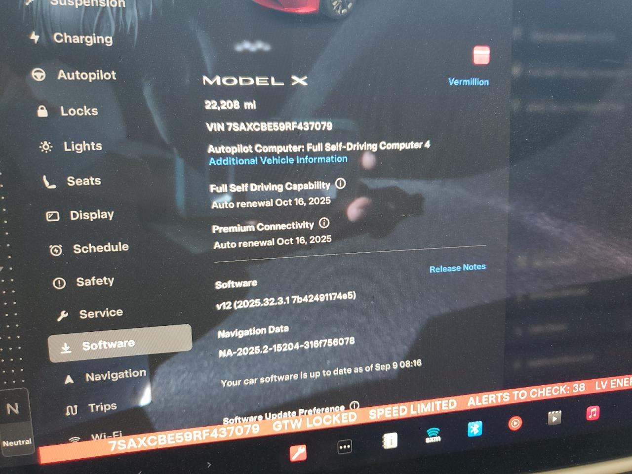 2024 Tesla Model X VIN: 7SAXCBE59RF437079 Lot: 91224725