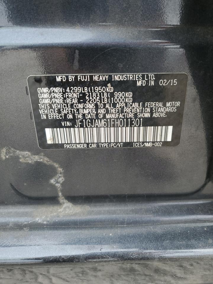 2015 Subaru Impreza Limited VIN: JF1GJAM61FH011301 Lot: 93857955