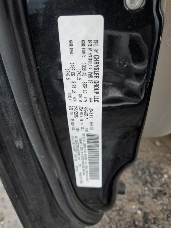 2013 Chrysler Town & Country Touring VIN: 2C4RC1BG4DR696226 Lot: 91228555