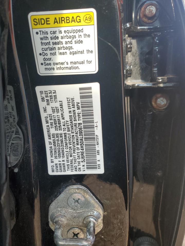 2010 Honda Cr-V Ex VIN: 5J6RE4H50AL090678 Lot: 92216035