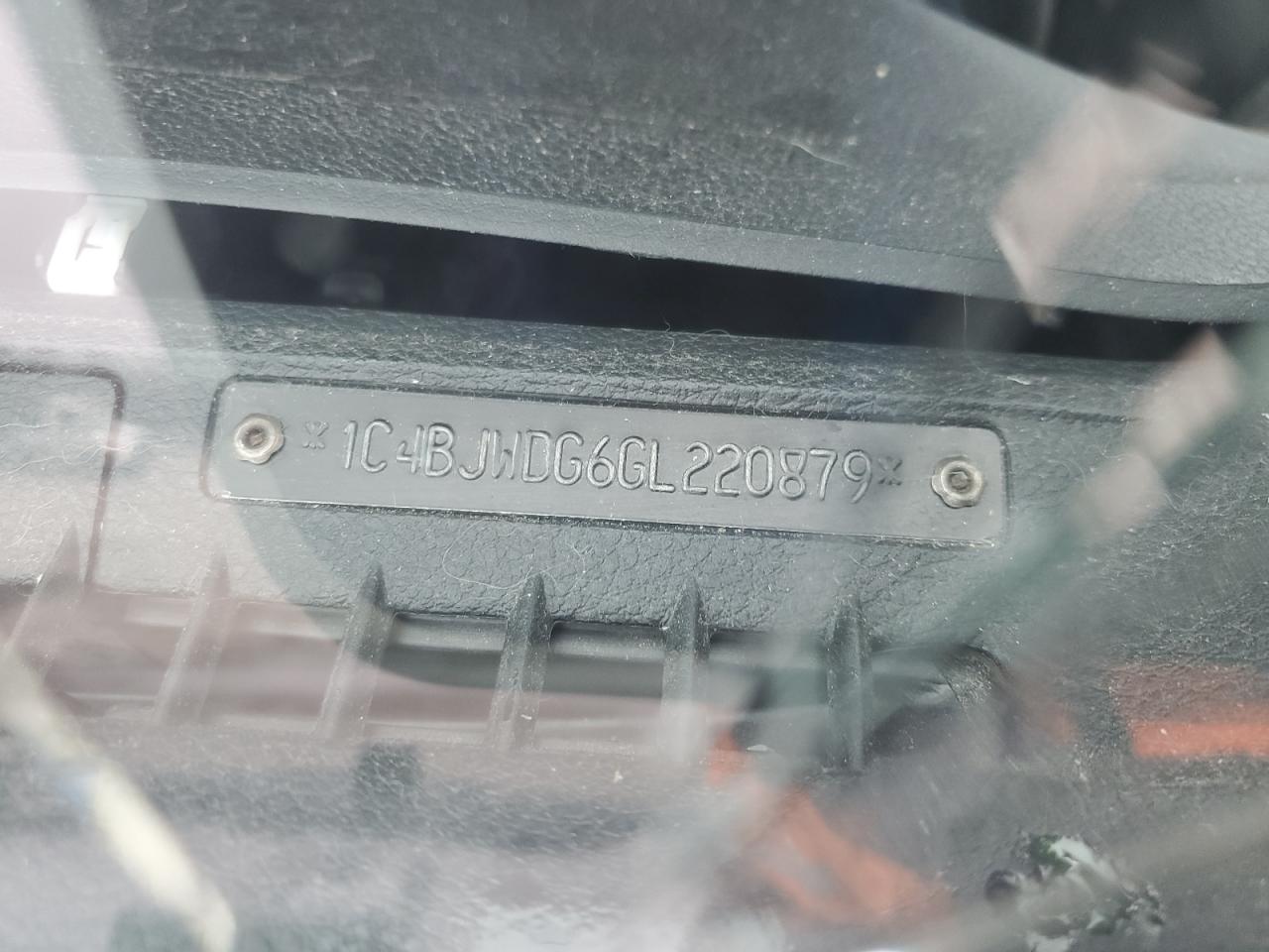 2016 Jeep Wrangler Unlimited Sport VIN: 1C4BJWDG6GL220879 Lot: 93696565